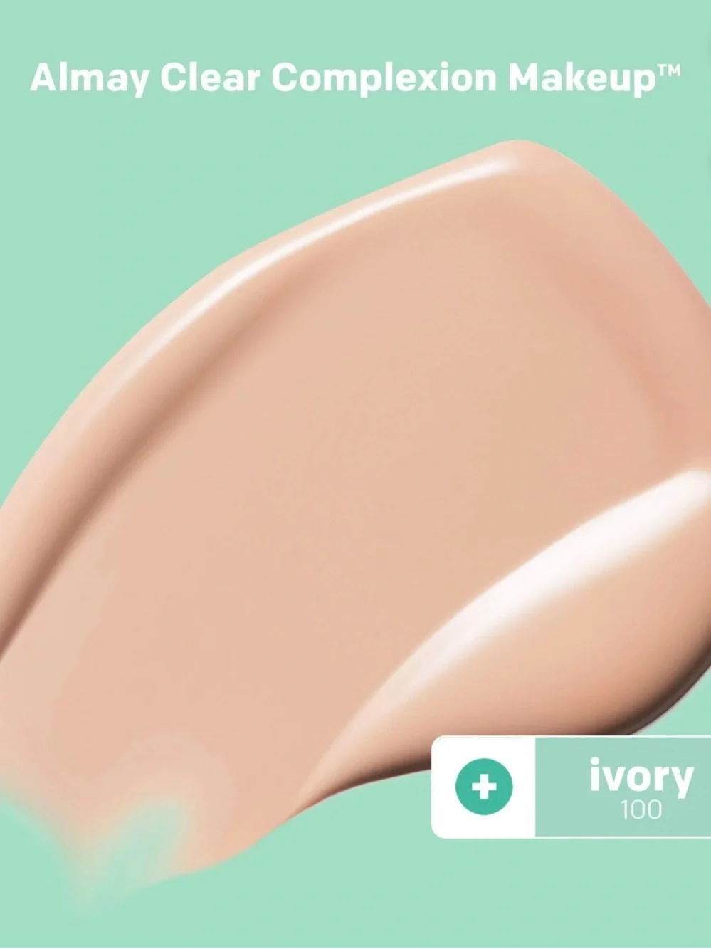 Almay Clear Complexion Makeup Foundation - 100 Ivory (Light Beige)